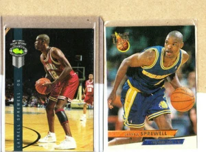Latrell Sprewell-2 Card Lot-1992 Classic Rookie+1993 Ultra-Warriors-Knicks-NM-MT - Picture 1 of 1