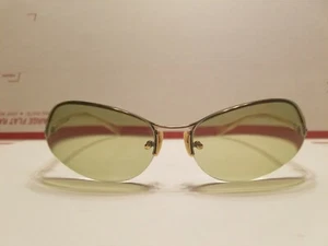Oliver Peoples "Musik" Damen Sonnenbrille goldfarbenes Gestell grüne Gläser mit Sehstärke - Bild 1 von 10