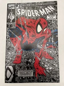 spiderman 1 mcfarlane-silver/black Cover - Picture 1 of 2