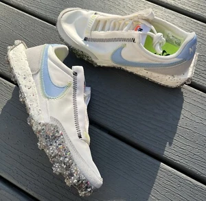 Nike Waffle Racer Crater - Summit White Aluminum (Size 6) CT1983 106 NEW NO BOX - Picture 1 of 5