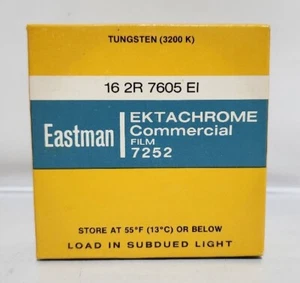 Película comercial ectacromática Kodak Eastman 7252 16 mm 100 ft (Cat 174 1180) - Imagen 1 de 4
