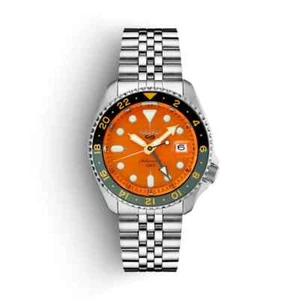 New Seiko 5 Sports SKX Sports GMT Series Orange Dial Men's Watch SSK005 - Picture 1 of 4