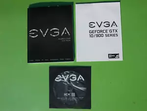 EVGA GRAPHICS CARD USER GUIDE GEFORCE GTX 10/900 SERIES W/ INSTALLATION DISC DVD - Picture 1 of 7
