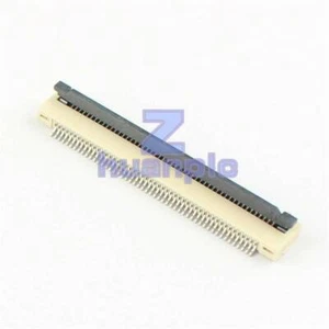 10Pcs FPC FFC 0.5mm Pitch 50 Pin Flip Type Ribbon Flat Connector Bottom Contact - Picture 1 of 1