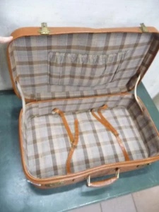 7109. Alter Koffer Lederkoffer Vintage Reisekoffer Deko Koffer - Bild 1 von 3