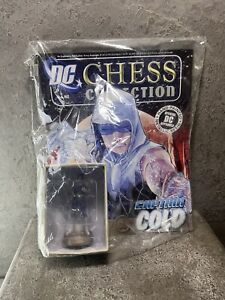 Captain Cold Eaglemoss DC Chess Collection Black Pawn Piece with Magazine NOS