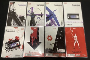 Hawkeye #1-8 Comic Lot, Matt Fraction Autographed, #1 Second Printing, Marvel - Picture 1 of 1