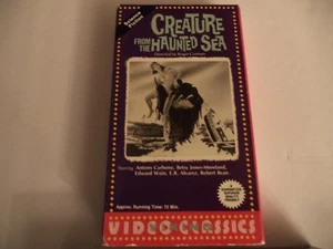 HORROR/SCI-FI ~ CREATURE FROM THE HAUNTED SEA ~ VHS Videotape RARE - Picture 1 of 3