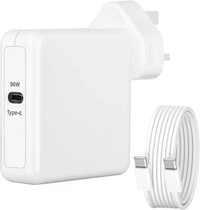 96W USB-C Power Adapter Charger for MacBook Pro, Dell XPS, Dell Latitude etc - Picture 1 of 3