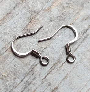 Bucles franceses de acero inoxidable 10 ganchos plata 19 mm 0,7 mm de espesor - Imagen 1 de 5