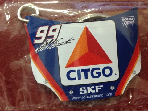 ROUSH RACING Motorhead NASCAR Jeff Burton #99 CITGO Car Hood Bonnet Keychain NEW Cover