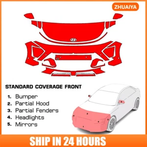 8.5Mil PreCut Paint Protection Film Clear Bra PPF Kit For Hyundai Kona 2024-2025 - Picture 1 of 7