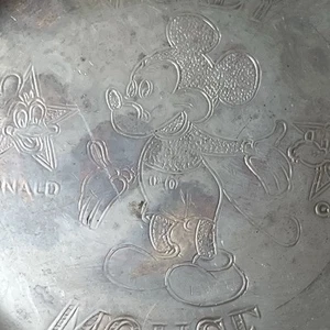 Cavalier Silver-plate on Brass- England -Disney Production- Child's Plate 1980's - Picture 1 of 7