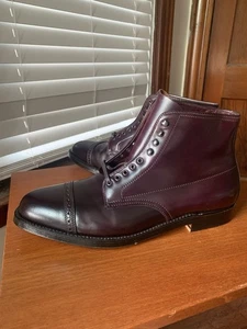 NEW w BOX | ALDEN x JCREW 11D #8 SHELL CORDOVAN PCT CAP TOE BOOTS 11 D - Picture 1 of 20