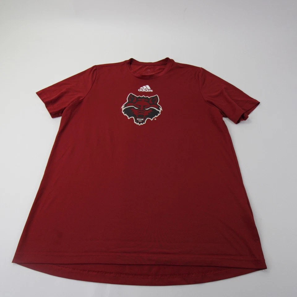 Arkansas State Red Wolves adidas Short Sleeve Shirt Men's Red Used - Image 1 of 1