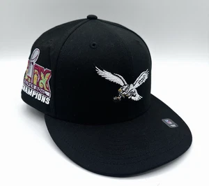 Philadelphia Eagles New Era Super Bowl LIX 59 Champ Throwback Hat 59FIFTY 7 3/4 - Imagen 1 de 19