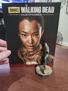 EAGLEMOSS The Walking Dead Collector Model Sasha Pre-owned NO BOX w/book - Picture 1 of 7