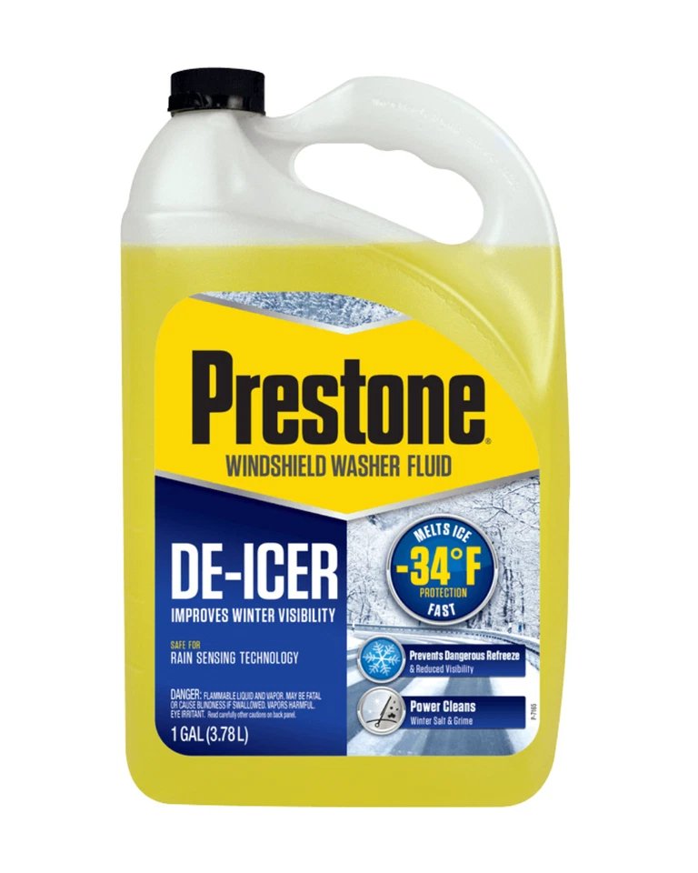Prestone AS253 De-Icer Winter Windshield Washer Fluid - -34°F Protection - 1 gal Foto 1 de 1