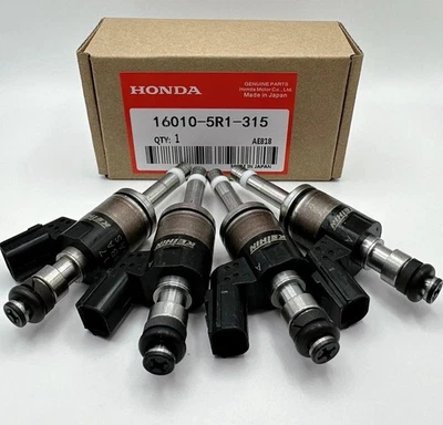 Set of 4 GDI Fuel Injectors Fits Honda Fit HR-V 1.5L 16010-5R1-315 Genuine OEM — 第 1/4 张图片