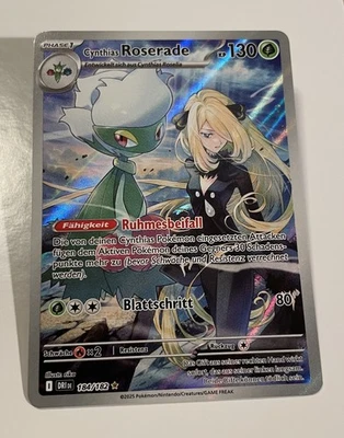 Pokémon Cynthias Roserade 184/182 | Illustration Rare | NM | DE | Ewige Rivalen - Bild 1 von 3