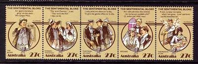 AUSTRALIA 1983 Folklore "Sentimental Bloke" Tira MUH Foto 1 de 2