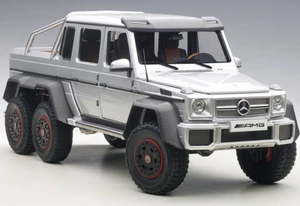 1/18 AUTOart Mercedes-Benz G63 AMG 6x6 Silver Car Model 76301 - Picture 1 of 5