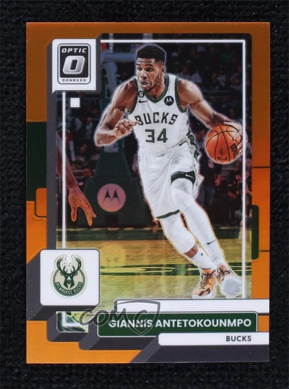 2022-23 Panini Donruss Optic Orange Prizm 145/199 Giannis Antetokounmpo #75