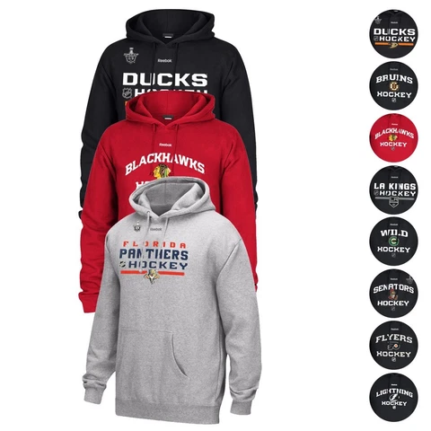 NHL Reebok Center Ice "Authentic Locker Room" Graphic Pullover Hoodie Men's Cover