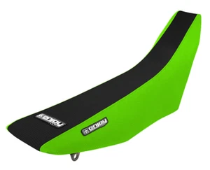 1992-1993 KAWASAKI KX 125-250 Seat Cover Gripper GREEN SIDES / BLACK TOP #118 - Picture 1 of 4