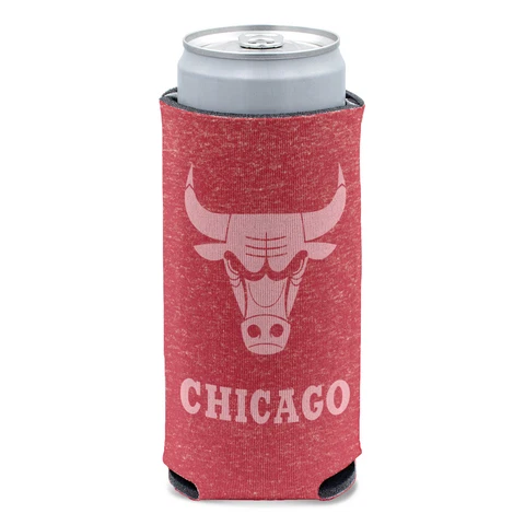 WinCraft Chicago Bulls 12oz. Team Logo Slim Can Cooler Cover