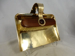 Well shaped Harald Buchrucker vintage design Tischkehr Set crumpbrush set brown - Bild 1 von 23
