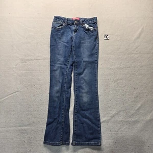 Old Navy Jeans Kicker Bootcut Zip Fly Dark Wash Denim Blue Youth Girls's Size 10 - Picture 1 of 10