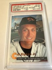 1995 Select Certified CAL RIPKEN JR Consecutive Game Record 2131 PSA 10 GEM MINT