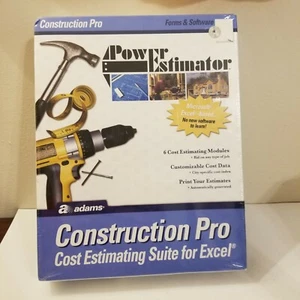 Adams Construction Pro Power Estimator Forms & Software Suite for Excel NEW - Picture 1 of 3