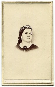 Mary Todd Lincoln First Lady moglie del presidente Abraham Lincoln 1860s foto CDV - Foto 1 di 2