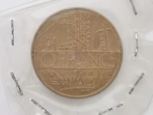 Seltene Münze französische 10 Francs 1975 - Bild 1 von 3