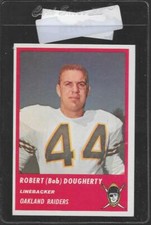 1963 Fleer Football #64 ROBERT BOB DOUGHERTY SP Raiders 11985