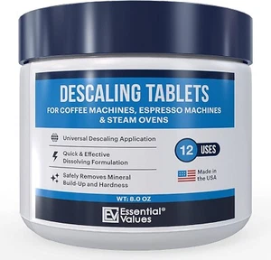 Coffee Cleaner Descaling Tablets - 12 Count Descaler Coffee Machine - Picture 1 of 9