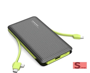 POWER BANK 10000 MAH USB BATTERIA ESTERNA CARICABATTERIA PORTATILE UNIVERSALE - Foto 1 di 10