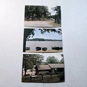 Lote de 3 postales vintage de Harrison, Michigan (Wilson State Park & Lake) - Imagen 1 de 5