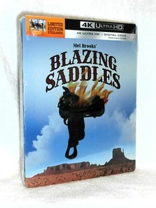 Blazing Saddles (4K/Blu-ray, 2024, 2-Disc, STEELBOOK) NEW Mel Brooks comedy film - Picture 1 of 6