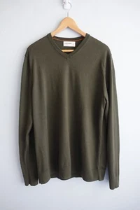 Icebreaker Wool Knit Jumper Mens XL Extra Large Olive Green Sweater Pullover - Picture 1 of 15