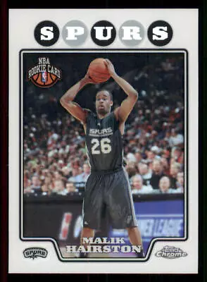 2008-09 Topps Chrome Refractors #211 Malik Hairston - Image 1 of 2