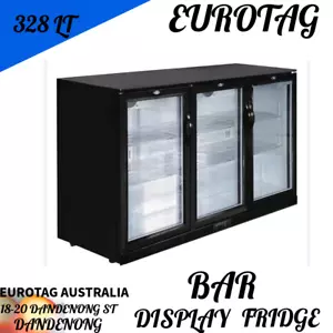 🔥 Sale EUROTAG 328 COMMERCIAL 3 DOOR UNDER BENCH BACK BAR DISPLAY FRIDGE❄️ - Picture 1 of 3