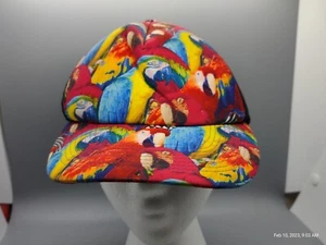 Billabong Mesh Trucker Hat Tropical Parrot Vtg - Picture 1 of 4