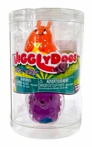 JIGGLYDOOS SERIE 2 WIGGLE JIGGLE SQUISHY PAQUETE DE 2 JIGGLY DOOS ~ CARACOL / ERIZO! - Imagen 1 de 3