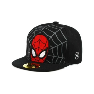 Avengers Spiderman Hat Snapback Cap Kids Boys Size Cotton Comics Superhero AUS - image 1 of 4