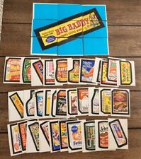 Vintage 1973 Topps Wacky Packages 5th Series Complete Set 32 Stickers And Puzzle