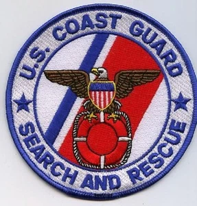 CG-SAR COAST GUARD SEARCH and RESCUE SSI SHOULDER SLEEVE INSIGNIA iron-on PATCH - Picture 1 of 12