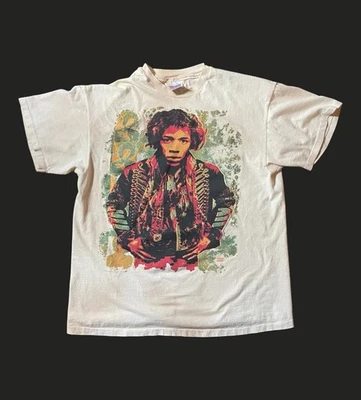 1993 Jimi Hendrix On The Road Again XL ©️Are You Experienced Hanes Single Stitch - Image 1 of 4